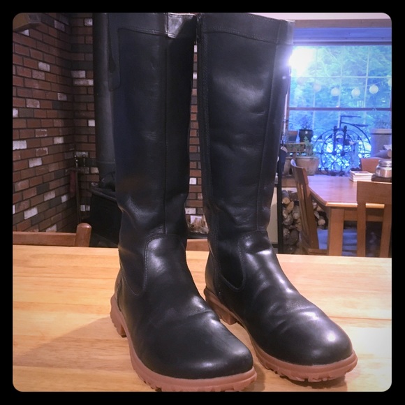 bogs women's pearl tall leather boot